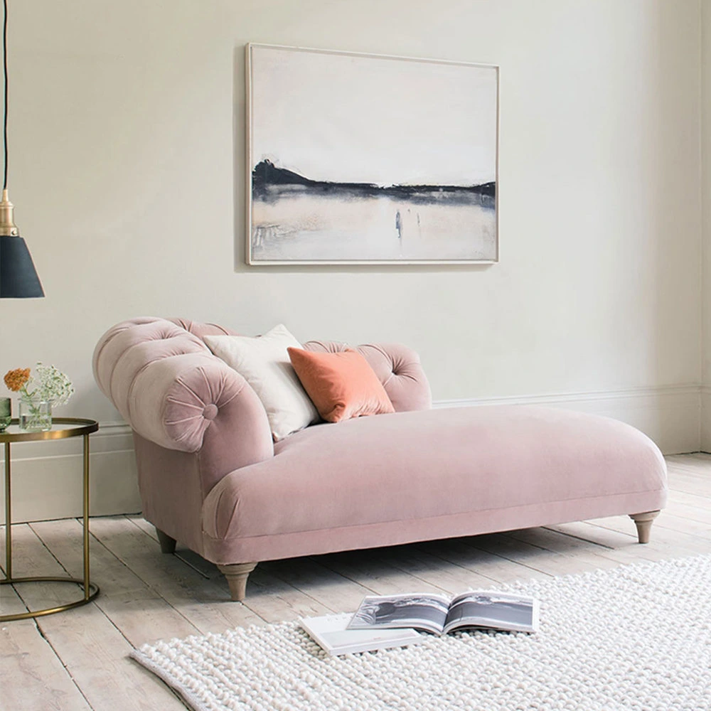 Horseshoe Dusty Pink Chesterfield Deewan